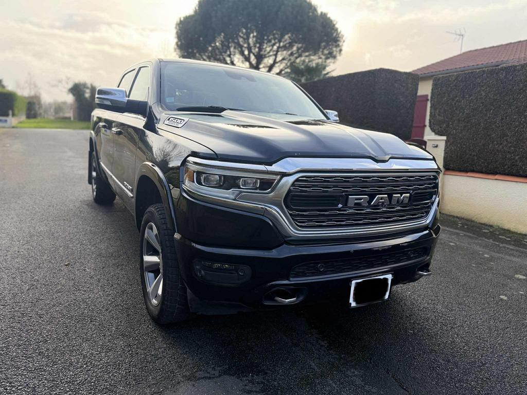 DODGE RAM 1500 LIMITED 2021, Auto's, Automaat, Zwart, Leder, 5 zetels