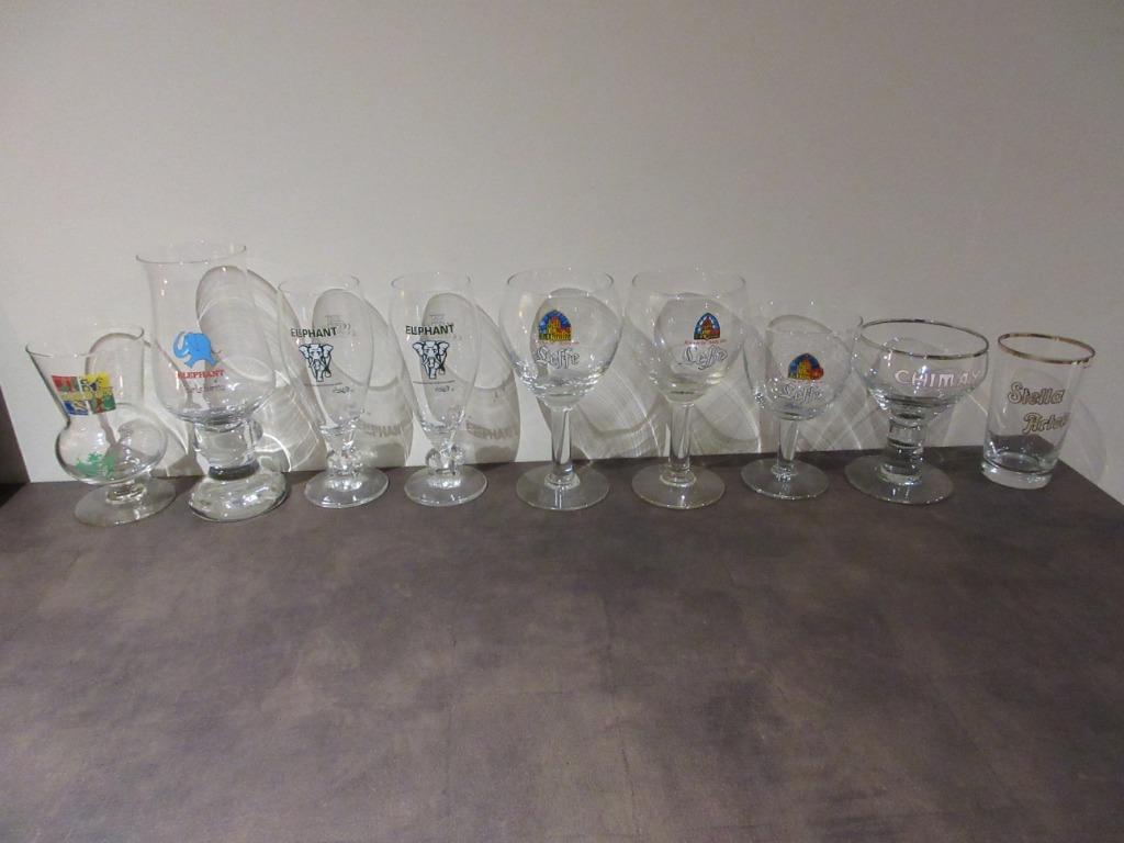 Verres à bière Gordon Elephant Leffe Chimay Stella, Collections, Enlèvement, Leffe