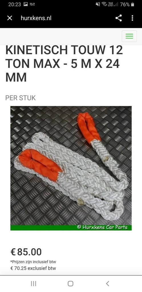 12 ton sleepkabel, Ophalen, Zo goed als nieuw