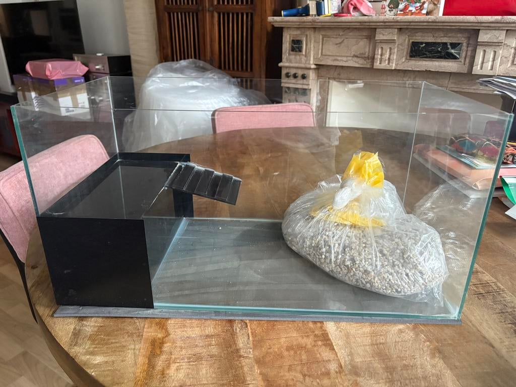 Aquarium/terrarium met toebehoren, Ophalen, Gebruikt