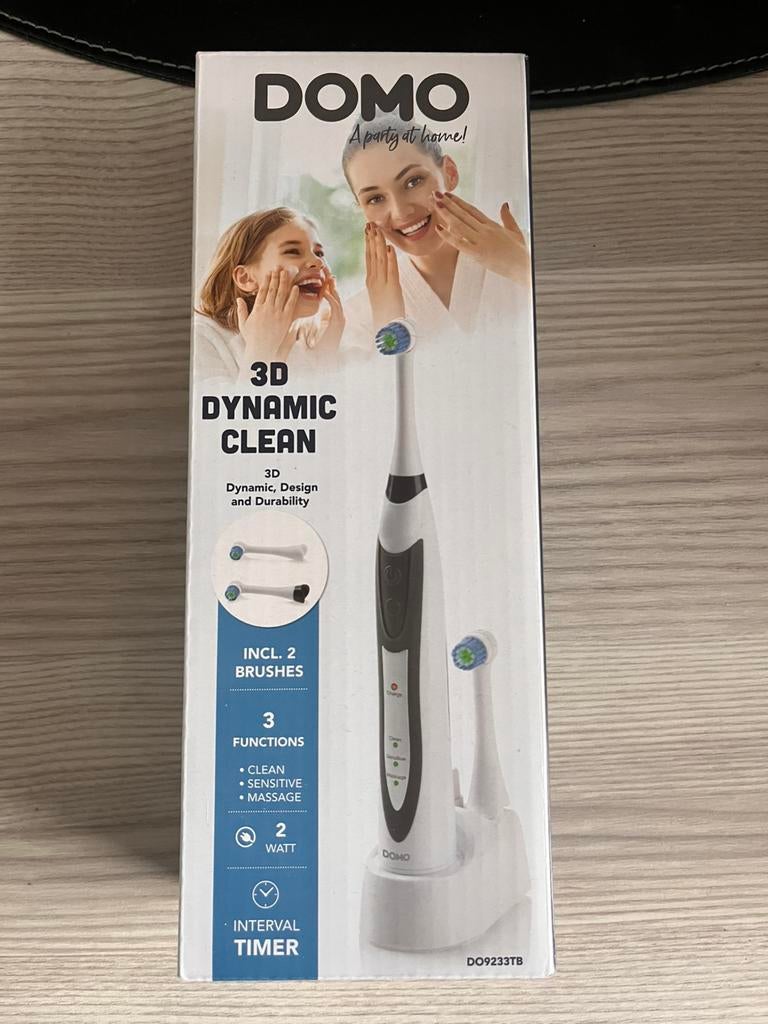 Brosse à dents électrique DOMO DO9233TB, Enlèvement ou Envoi, Neuf, Brosse à dents