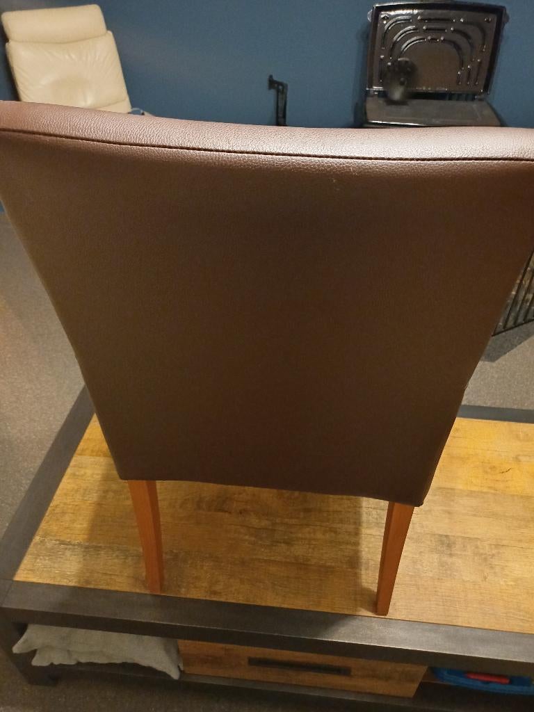 25  bruine eetkamerstoelen in nieuwe staat, Enlèvement, Comme neuf, Brun, Cinq, Six Chaises ou plus