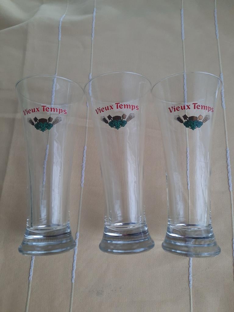 Verres Vieux-Temps disponibles 3 pièces, Enlèvement