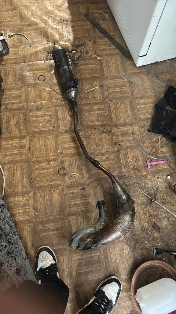 Leovince uitlaat, Fietsen en Brommers, Ophalen of Verzenden