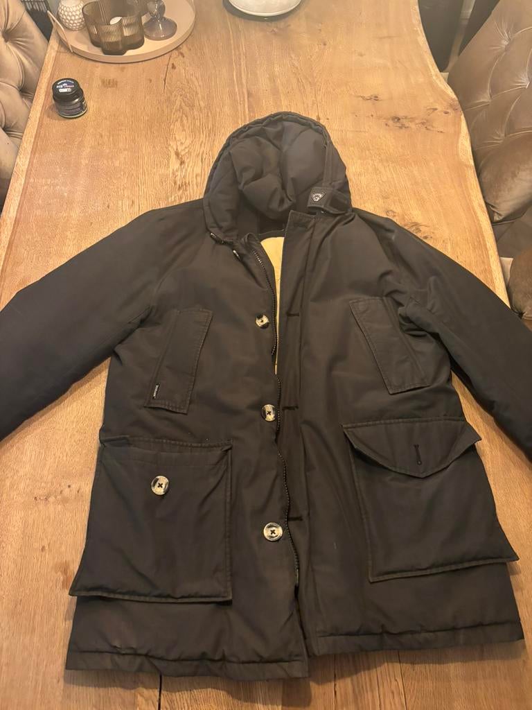 Airforce winterjas L half lang, Ophalen of Verzenden, Zo goed als nieuw, Maat 52/54 (L), Zwart