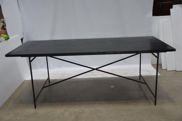 Furnified houten eettafel 210x90x75 cm, Ophalen, Gebruikt, Eikenhout, 200 cm of meer