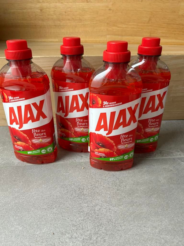 Ajax allesreiniger 4 flacons. Nieuw, Ophalen of Verzenden, Schoonmaakmiddel