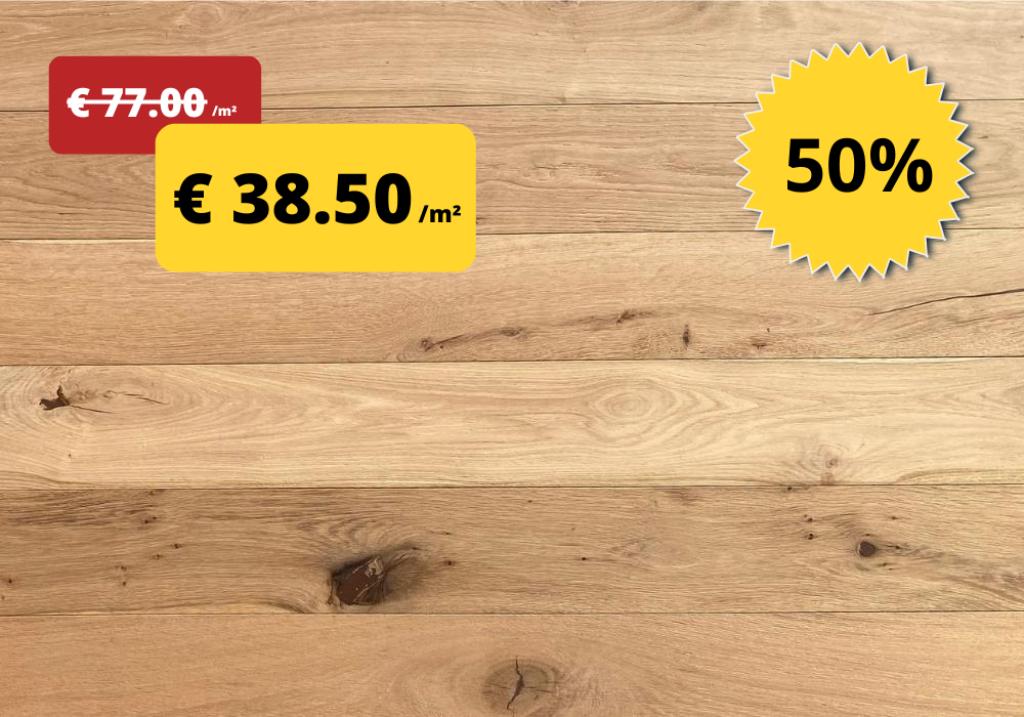 Parquet en chêne pour 38,50 €/m² TVA incluse - 50% DE RÉDUCT, Neuf, Parquet, Enlèvement, 150 cm ou plus