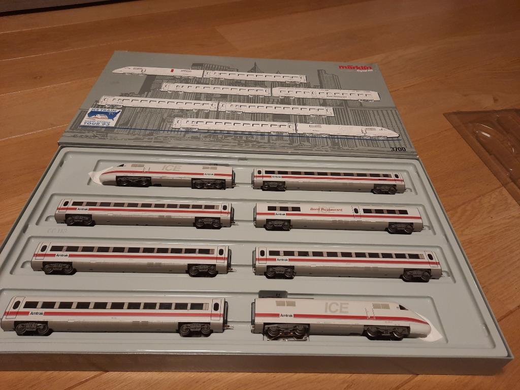 Märklin 3700 - ICE Amtrak, Enlèvement ou Envoi, Courant alternatif, Utilisé, Set de Trains