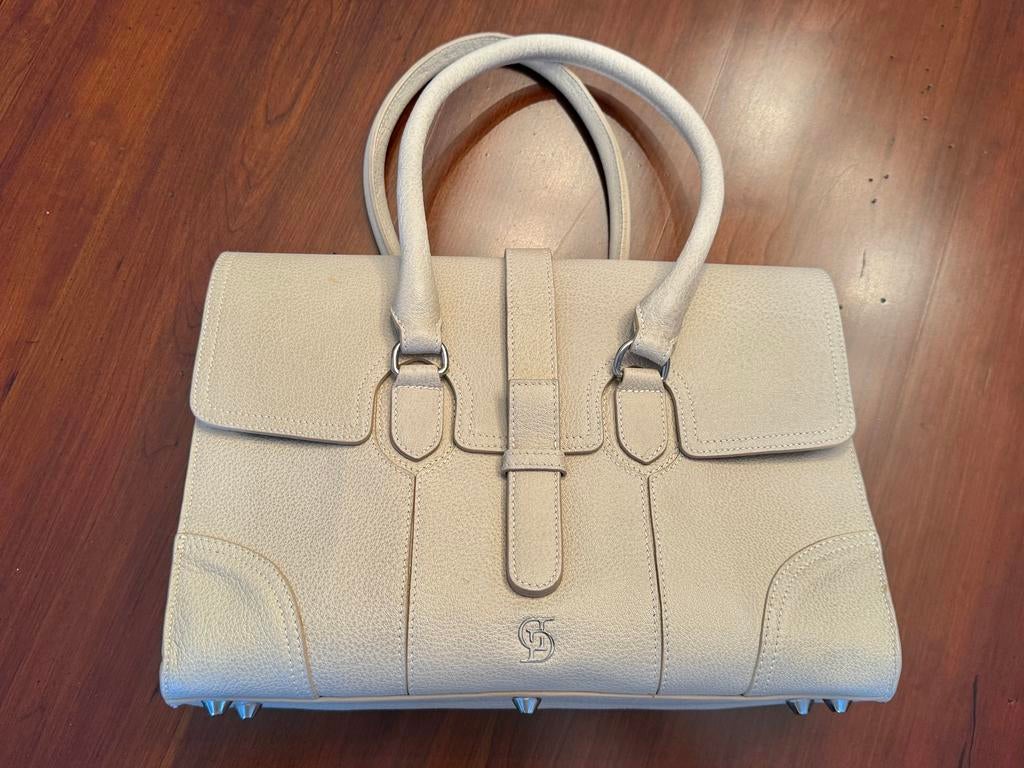 Lederen designer handtas SDD, Handtassen en Accessoires, Tassen | Damestassen, Nieuw, Handtas, Ophalen of Verzenden
