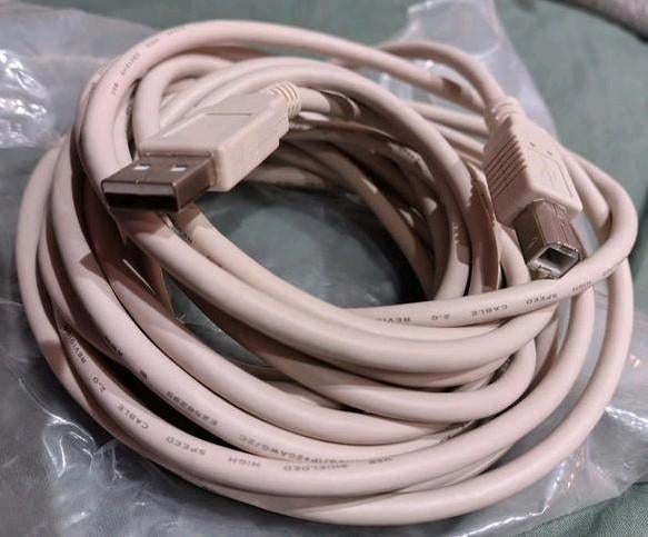 Snelle printerkabel USB 2.0 a/b - 5m als nieuw., Computers en Software, Printerbenodigdheden, Ophalen of Verzenden, Zo goed als nieuw