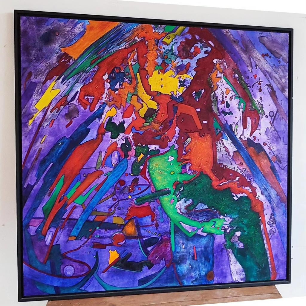 Peinture de Roland Lavianne., Antiquités & Art, Art | Peinture | Moderne, Enlèvement ou Envoi