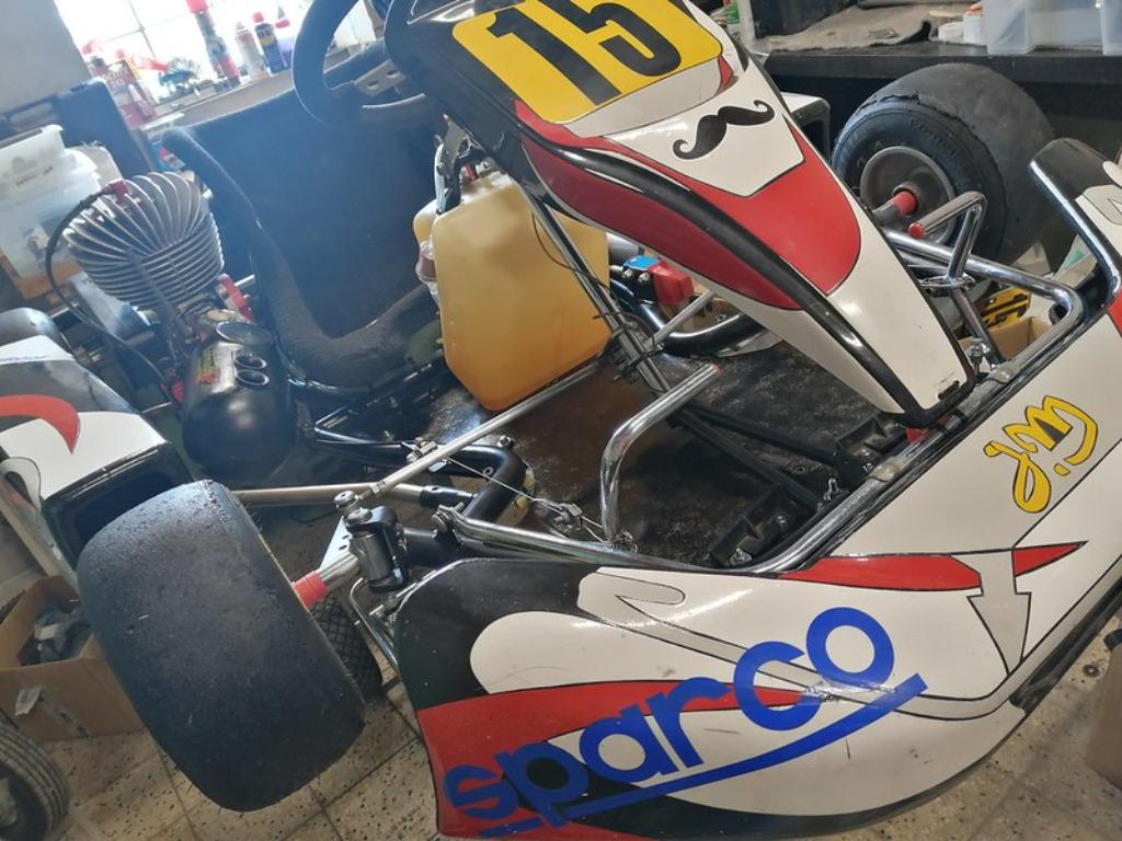 Historische karting — PCR chassis + Italsistem ML31, Sport en Fitness, Karting, Gebruikt, Kart, Ophalen