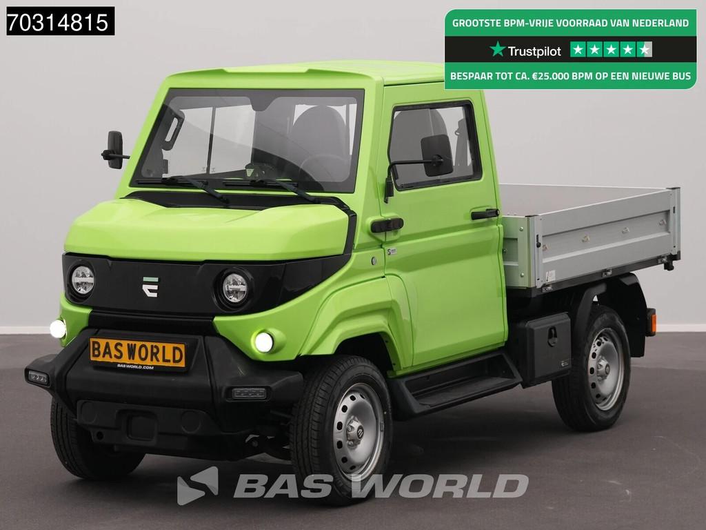 EVUM Motors aCar 4x4 Kipper 100% Elektrisch 23kWh Open Laadb, Auto's, Stof, 26 kW, Te koop, LED verlichting