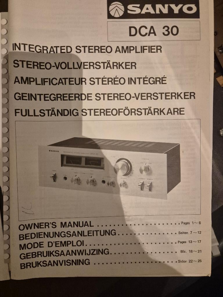 RECHERCHÉ : amplificateur SANYO DCA 30, TV, Hi-fi & Vidéo, Enlèvement