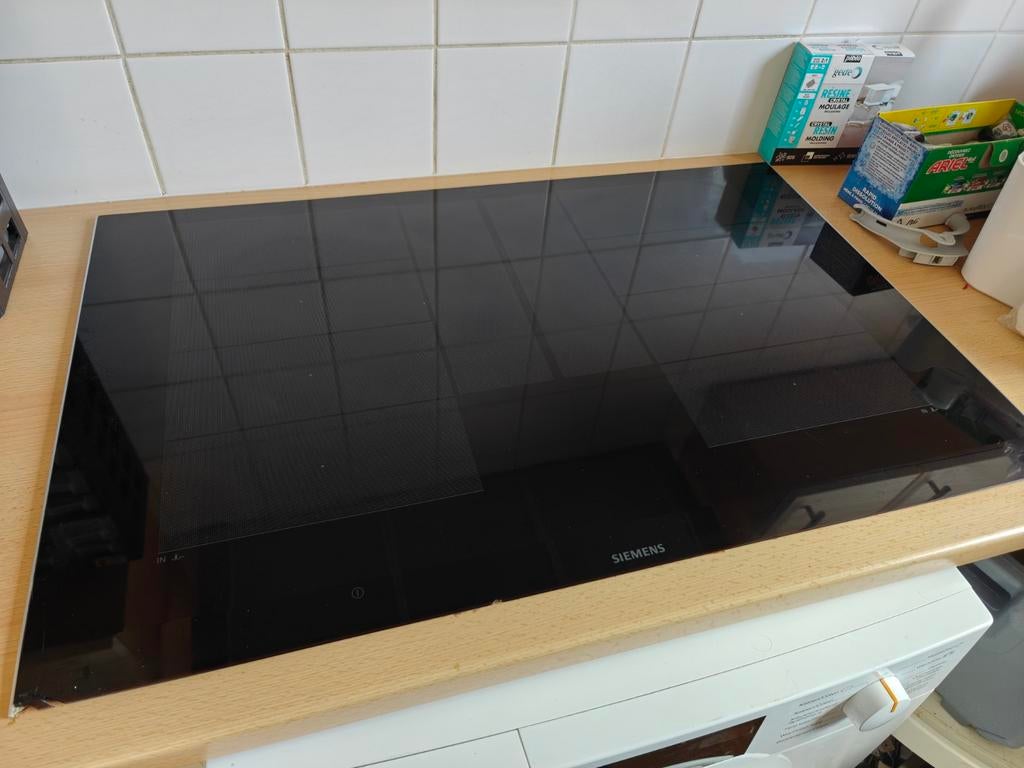 Plaque induction Siemens 80 cm double foyers libres, Electroménager, Tables de cuisson, Enlèvement