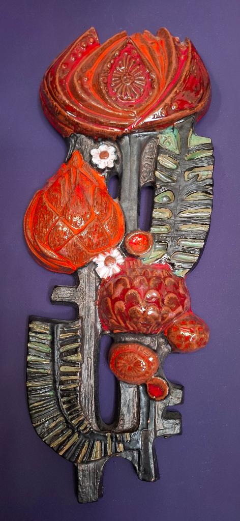 Sculpture murale Perignem - céramique des années 1960, Enlèvement ou Envoi