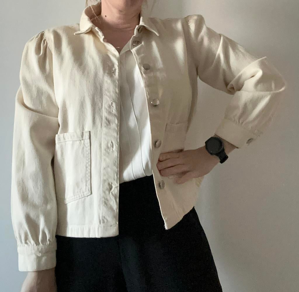 Gilet en jean Only beige taille 38, Taille 38/40 (M), Beige, Comme neuf, Enlèvement