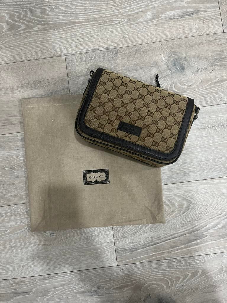 Sacoche Gucci Messenger, Enlèvement ou Envoi, Neuf, Beige