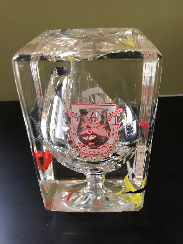 Duvel glas Air Republic in epoxi, Ophalen of Verzenden, Nieuw, Glas of Glazen, Duvel