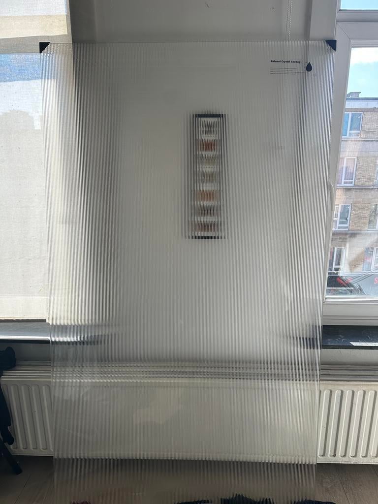 balmani ribbed douchewand met coating 85 cm x200cm, Enlèvement, Comme neuf