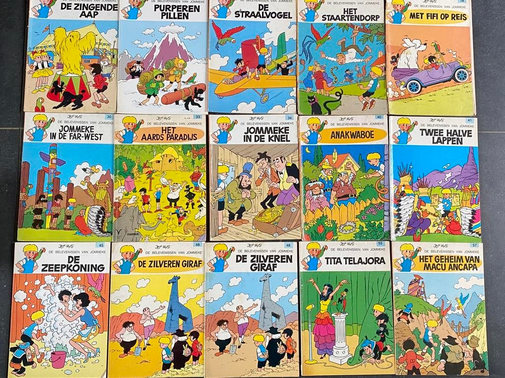 Groot lot Jommeke, Boeken, Stripverhalen, Meerdere stripboeken, Ophalen, Gelezen