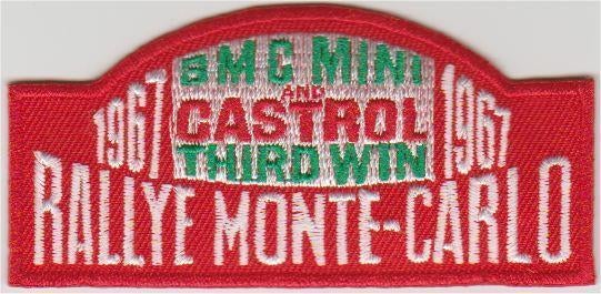 Rallye Monte-Carlo stoffen opstrijk patch embleem, Verzenden, Nieuw
