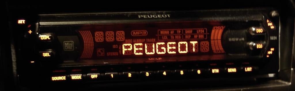 Peugeot MD Radio Sony MDX-F5800, Verzenden, Gebruikt