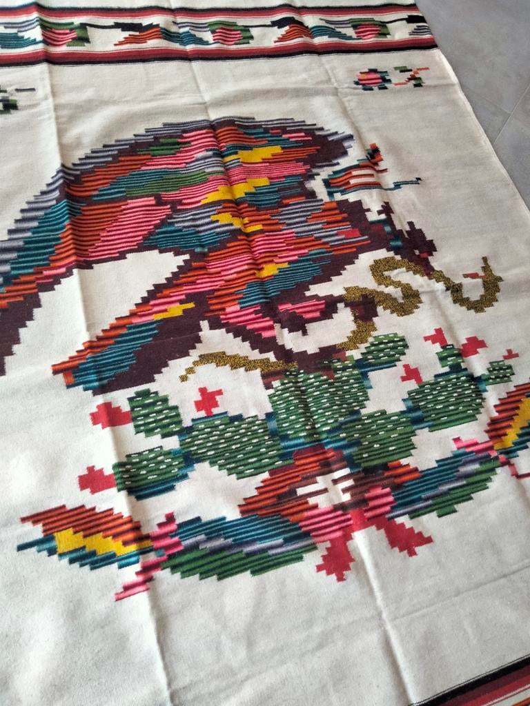 Zuid-Amerika vloerkleed wandkleed traditioneel kunst, Antiek en Kunst, Ophalen of Verzenden