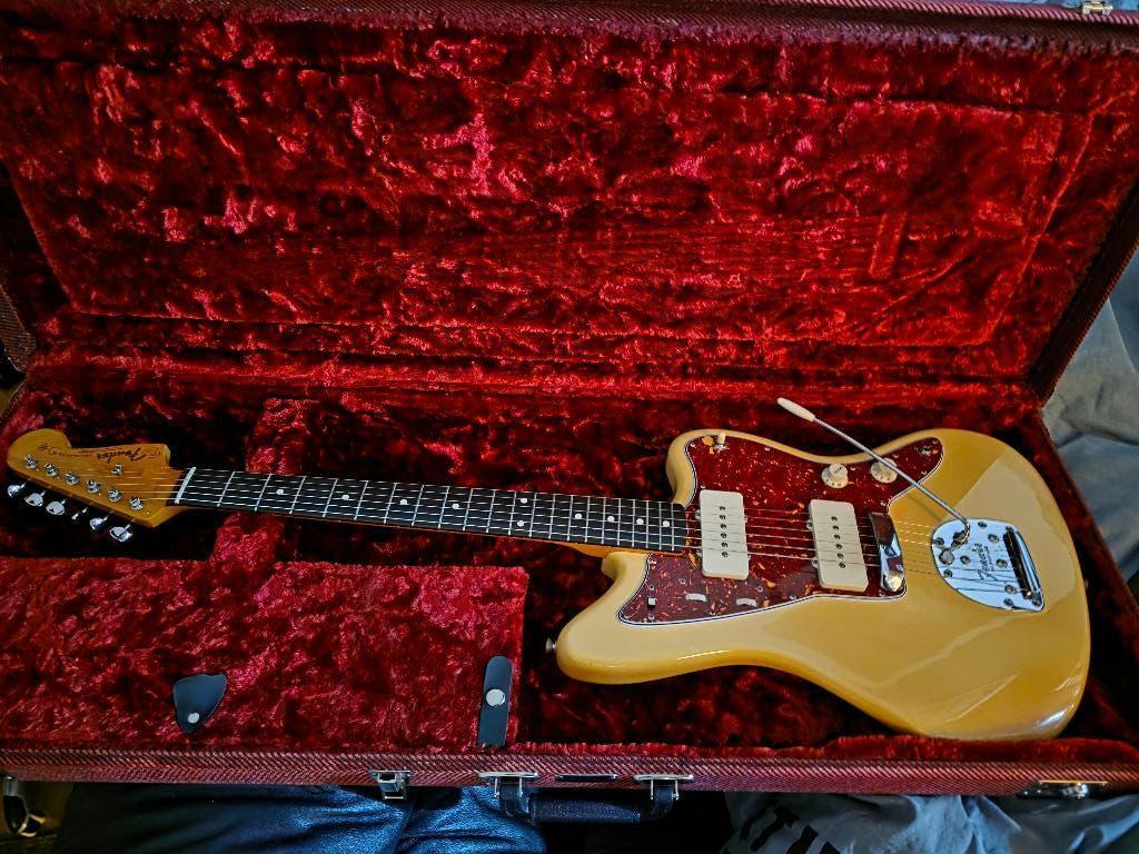 Vintage Fender 62 Jazzmaster USA 1996, Enlèvement, Utilisé, Solid body, Fender