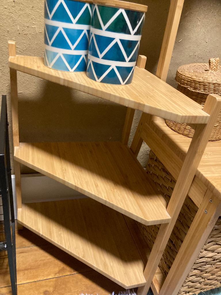 Plantenrekje of bijzet tafel bamboe IKEA, Huis en Inrichting, Tafels | Bijzettafels, Ophalen, Minder dan 45 cm, Minder dan 55 cm