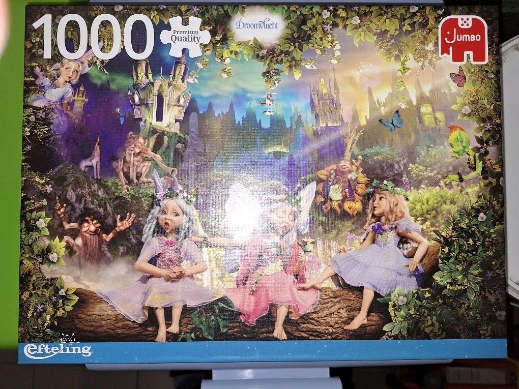 Puzzel De Efteling droomvlucht 1000 stukken, Ophalen, Meer dan 50 stukjes, Zo goed als nieuw, 6 jaar of ouder