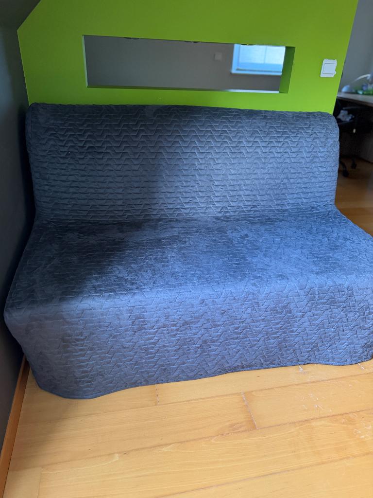 Zetelbed IKEA, Huis en Inrichting, Ophalen, Tweepersoons, 140 cm, Zo goed als nieuw