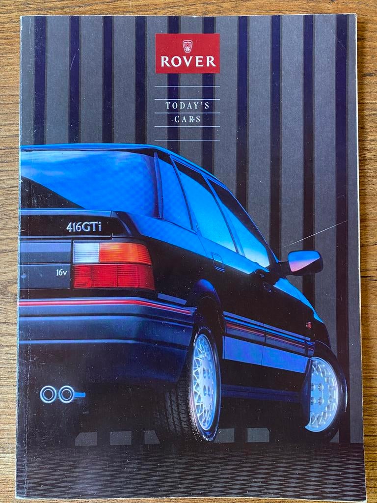 Brochure sur les super voitures des modèles ROVER 1990, Livres, Autos | Brochures & Magazines, Comme neuf, Envoi