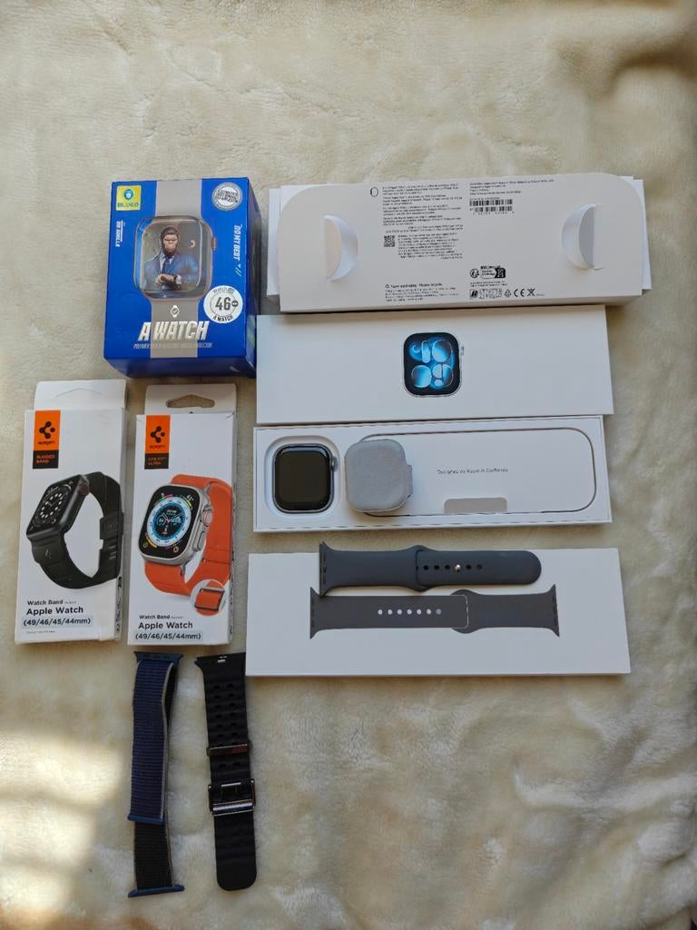 Apple watch 11 46mm space gray, Handtassen en Accessoires, Smartwatches, Ophalen of Verzenden