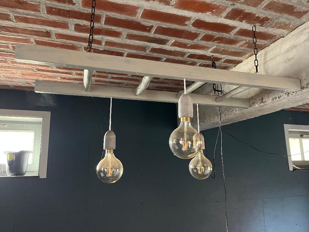 plafondlamp, Ophalen, Zo goed als nieuw, Hout