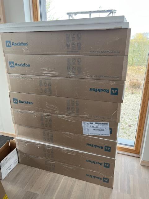 Plaques isolation acoustique / phonique Rockfon blanc (30m2), Bricolage & Construction, Isolation & Étanchéité, Enlèvement, Autres matériaux