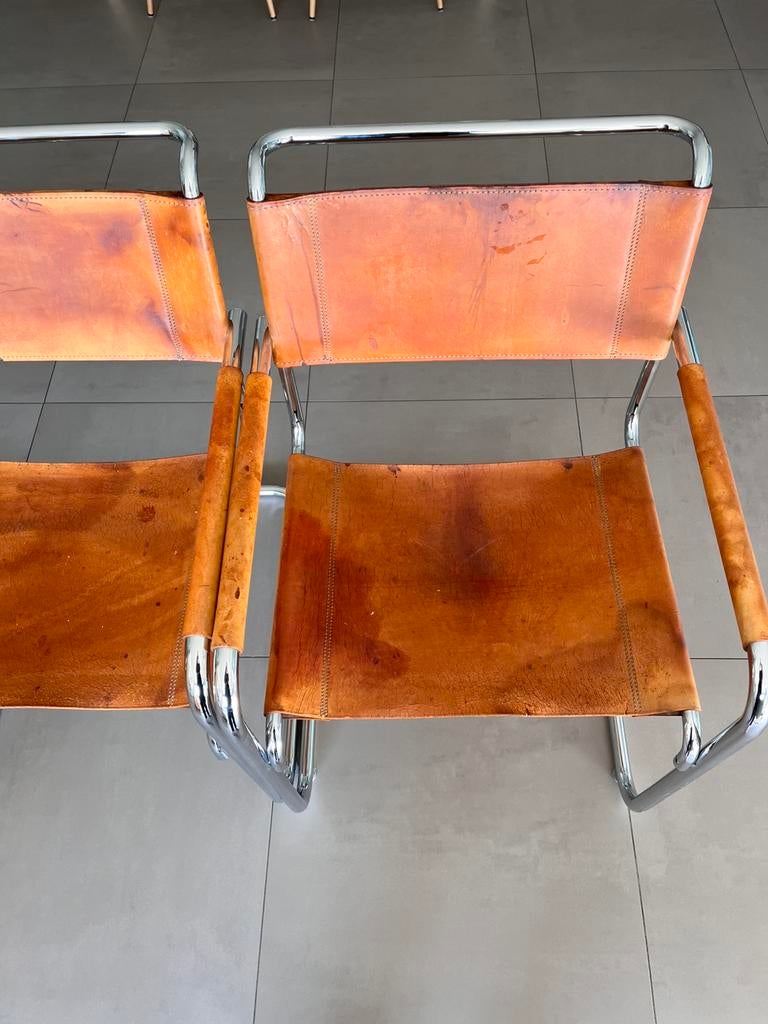 Thonet S34 cognac, Huis en Inrichting, Stoelen, Ophalen, Gebruikt