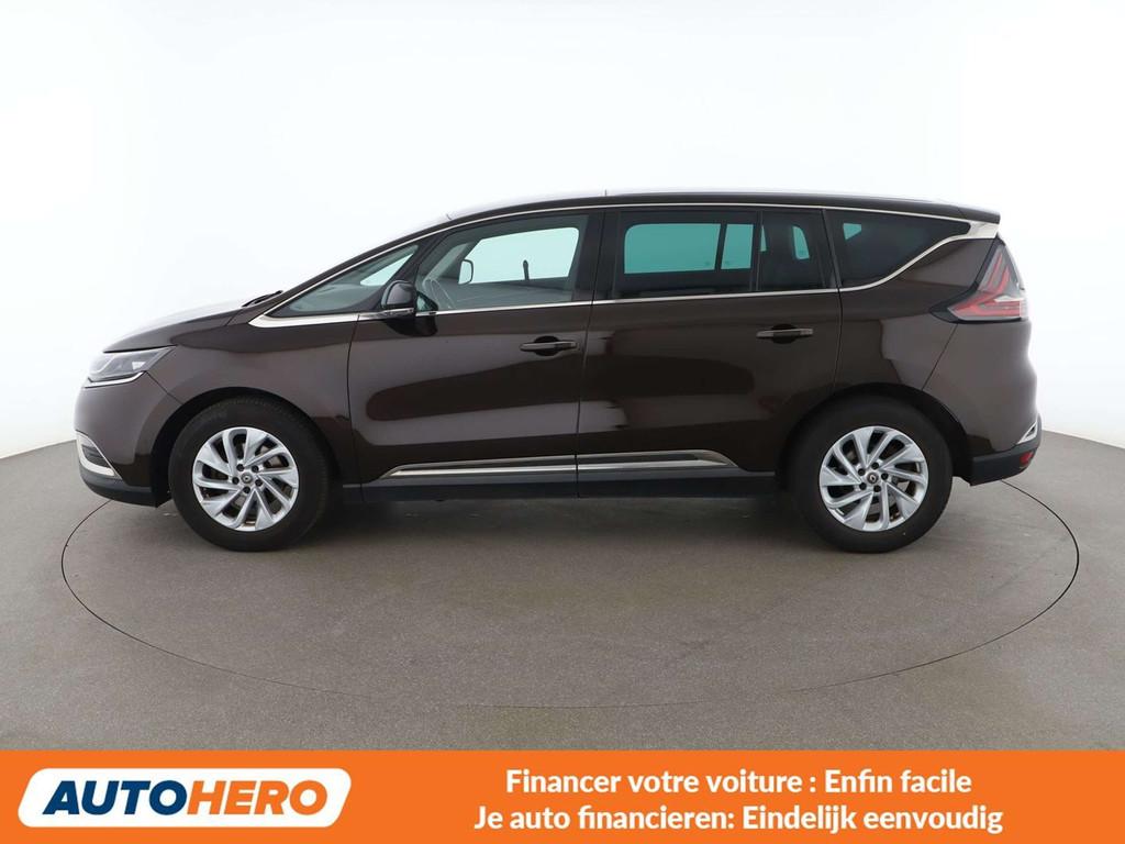 Renault Espace 1.6 TCe Energy Intens (bj 2016, automaat), Auto's, 1618 cc, Zwart, Bruin, 5 zetels