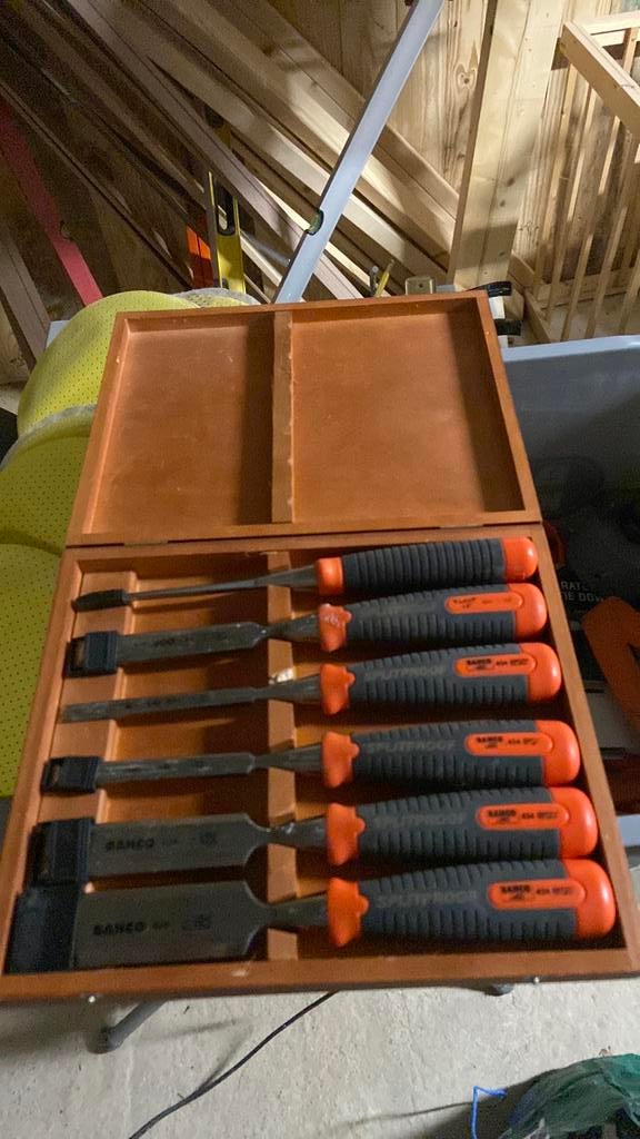 Bahco houtbeitels, Enlèvement, Utilisé