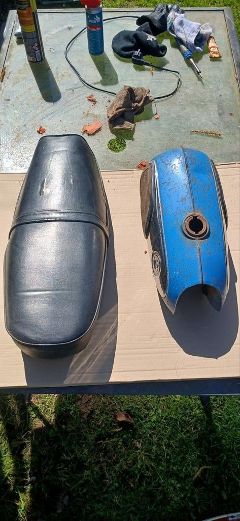 Selle + reservoir honda CS, Vélos & Vélomoteurs, Enlèvement, Comme neuf, Réservoir