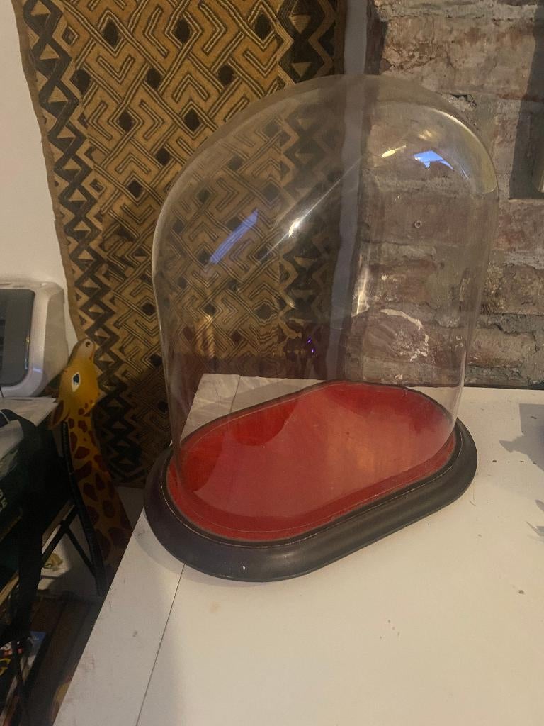 Antieken glazen koepel / stomp, mond geblazen glas, Antiek en Kunst, Ophalen