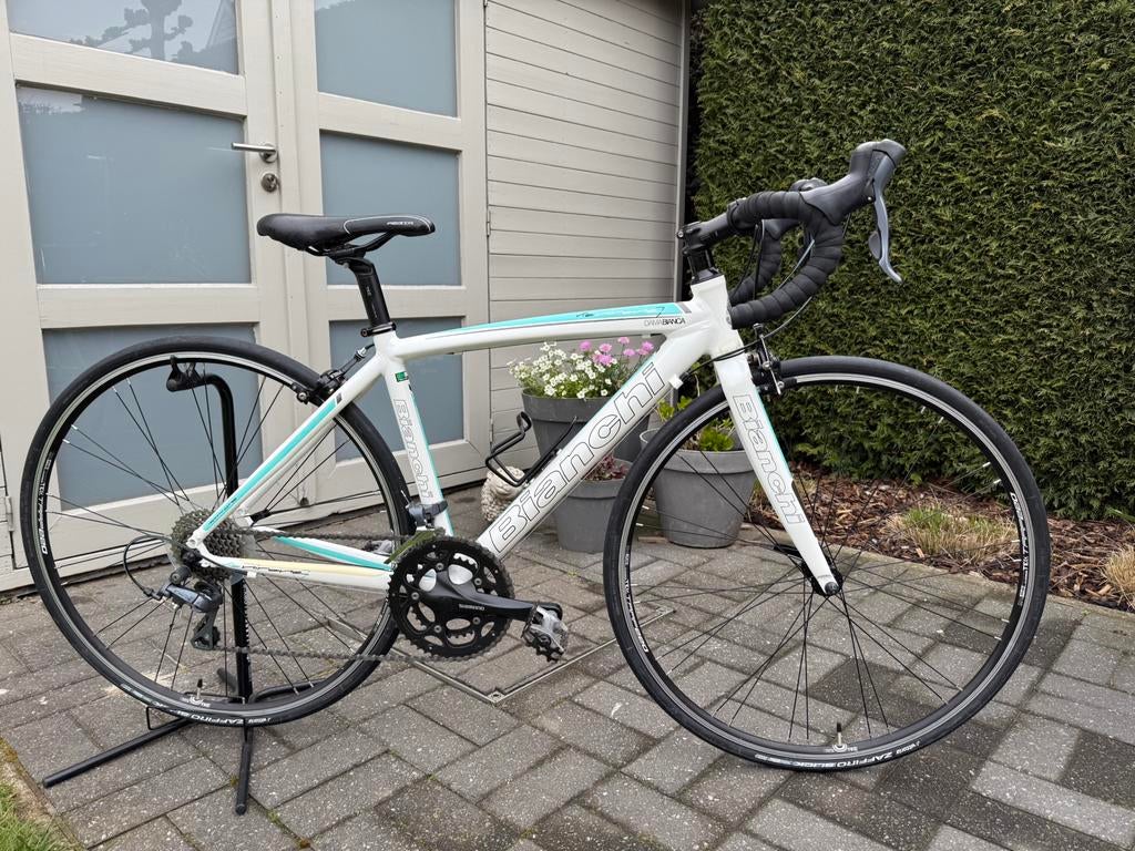 Bianchi dama bianca dames koersfiets XS 46, 28 inch, Aluminium, Minder dan 49 cm, Zo goed als nieuw