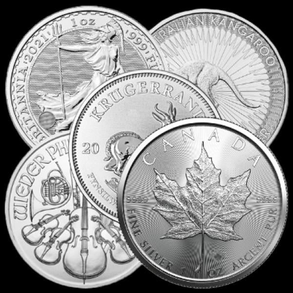 Inkoop 1 ounce zilveren investerings munten, Postzegels en Munten, Edelmetalen en Baren, Ophalen, Zilver