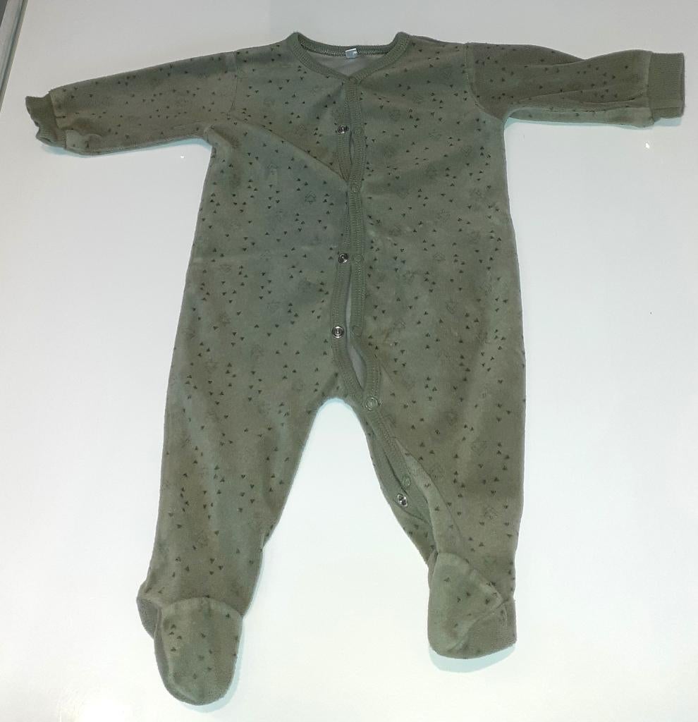 Baby zachte pyjama groen Zeeman 68, Ophalen of Verzenden, Nieuw, Jongetje of Meisje, Nacht- of Onderkleding