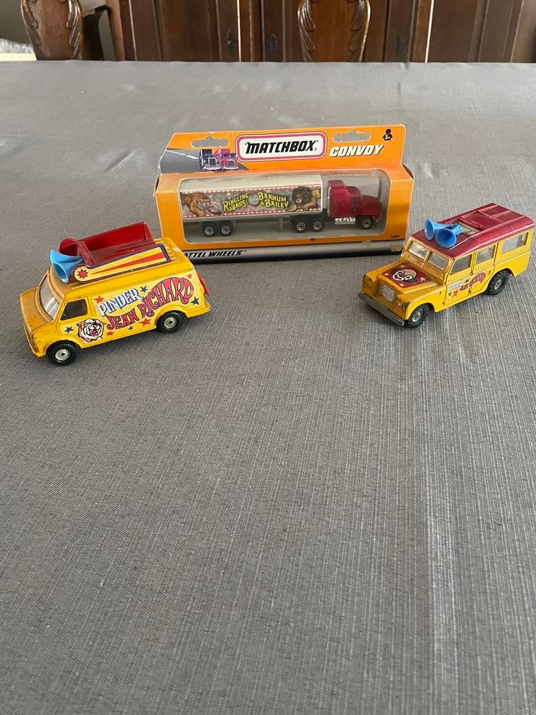 Matchbox vrachtwagen circus, Ophalen, Zo goed als nieuw
