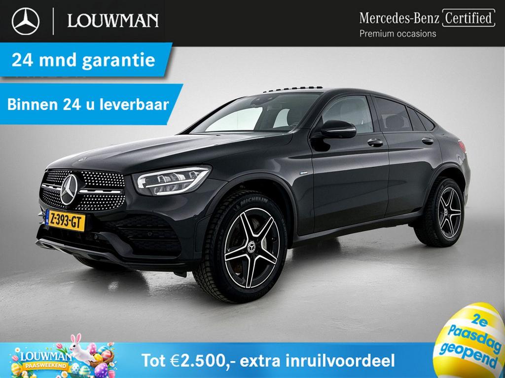 Mercedes-Benz GLC 300 300e 4MATIC Premium | Schuifdak | 360, Auto's, Mercedes-Benz, Zwart, Zwart, GLC, Hybride Elektrisch/Benzine