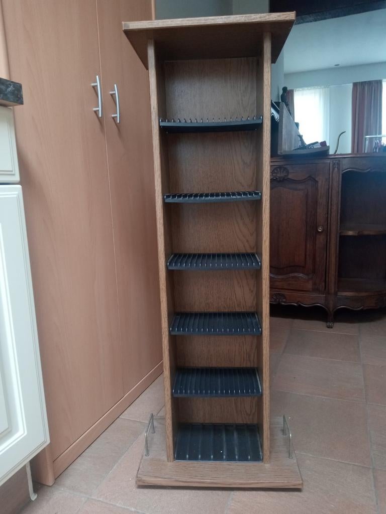 Houten rek voor Cd's/ DVD's. Vintage stijl, Ophalen