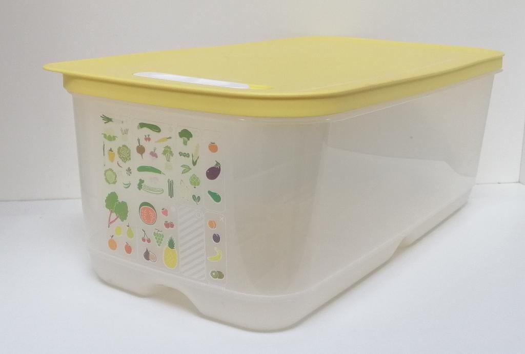 Tupperware™ « VentSmart » Boite à Légumes - 6,1 litre, Envoi, Neuf, Jaune, Boîte
