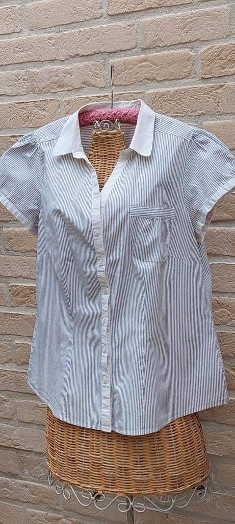 Hemdbloes maat 42 m&s, Kleding | Dames, Blouses en Tunieken, Overige kleuren, Maat 42/44 (L), Ophalen of Verzenden, Zo goed als nieuw
